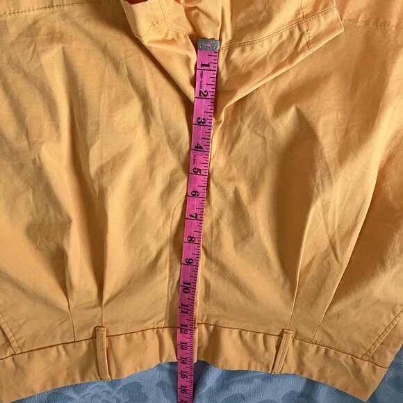 Gap Pleated Khaki Shorts Womens 16 Yellow Cotton Preppy - Picture 11 of 12